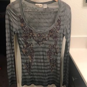 Miss Me Ombré Long Sleeve Top